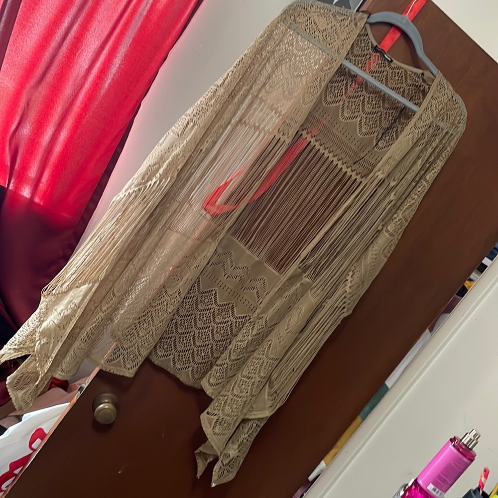 Brown cardigan